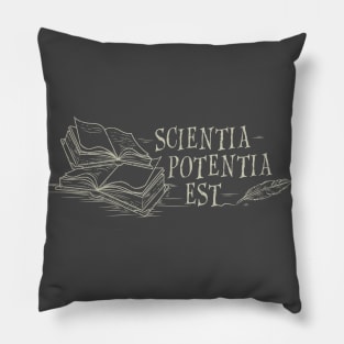 Scientia potentia est Pillow