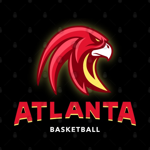 Atlanta hawks basketball by BVHstudio