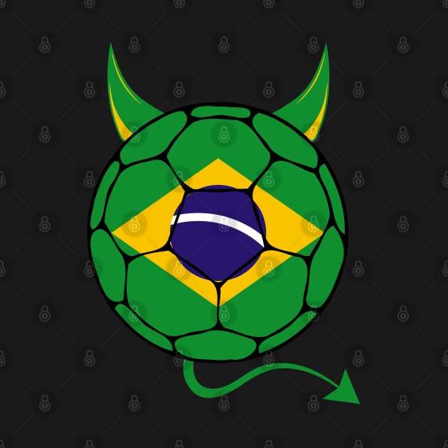 Brazil Football Halloween by footballomatic