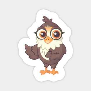 Cute Vector Owl Magnet