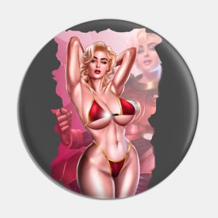 Casie Rocket pin up 2 Pin