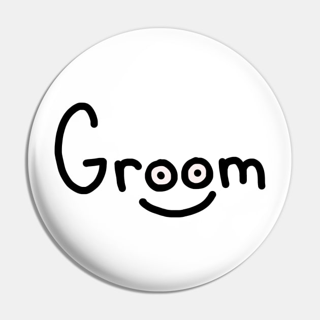 Groom Pin by Repeat Candy