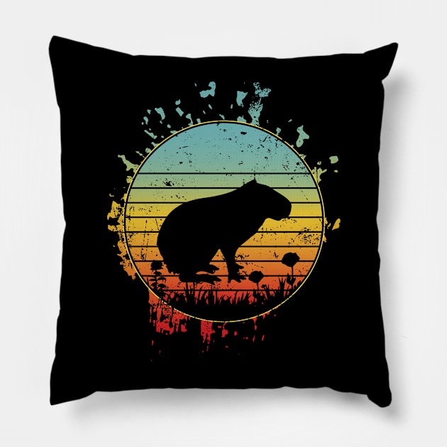 cool capybara Enthusiasts animals aesthetic Pillow by greatnessprint