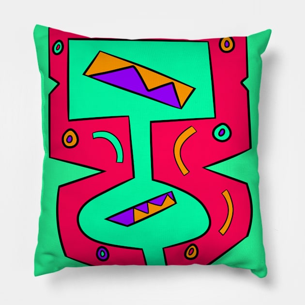 Funky Suitcase Totem Pillow by VazMas Design