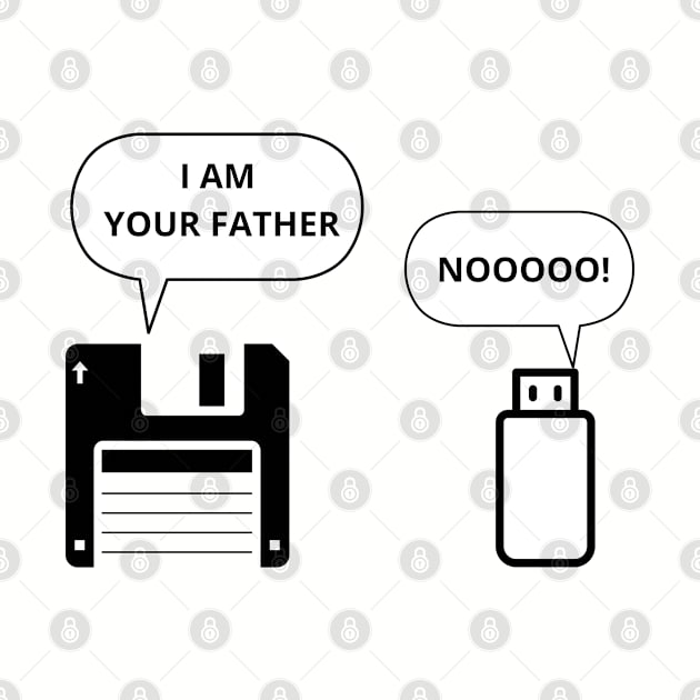 Funny USB Floppy Disk I am Your Father by tantodesign