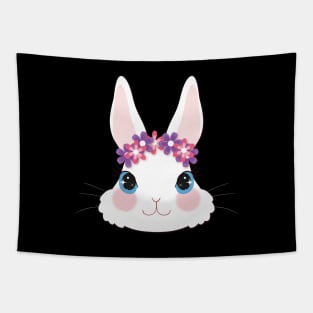Bunny - Cute bunny Pink Design Tapestry