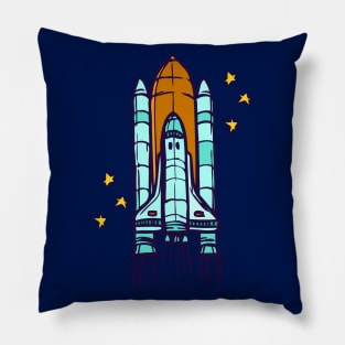 SPACE ROCKET Pillow