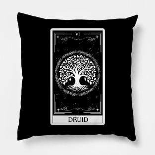 Druid Tarot Card D&D Nat 20 Dungeons & Dragons Pillow