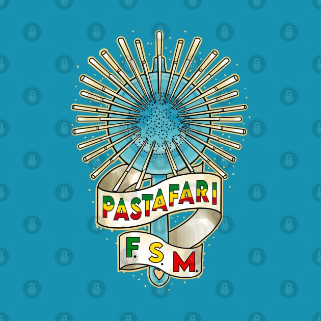 Pastafari fsm flying spaghetti monster by weilertsen