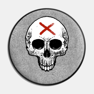 Skull X Shirt Pin