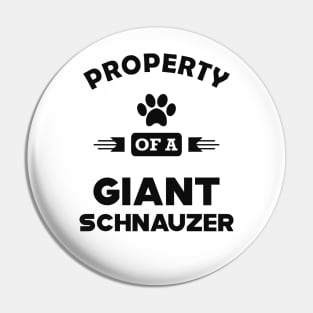 Giant Schnauzer - Property of a giant schnauzer Pin