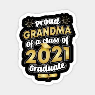 Proud Grandma of a 2021 Graduate Graduation Magnet