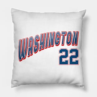 Retro Washington Number 22 Pillow