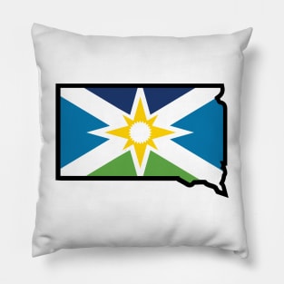 Aberdeen Flag in South Dakota Pillow