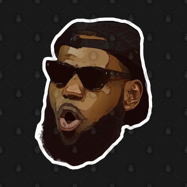 Lebron James Funny Face by Playful Creatives