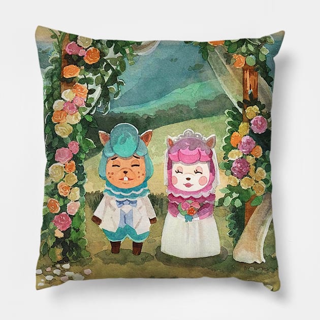 In Pairs Pillow by Shiyi Studio