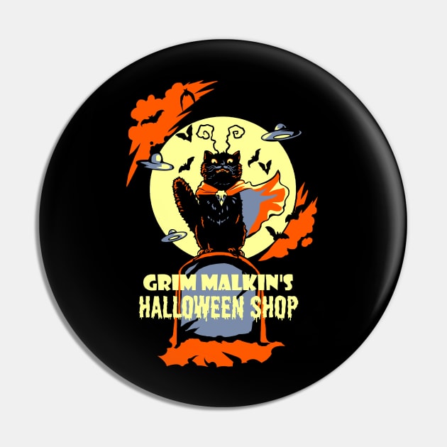 Grim Malkin's Halloween Shop Pin by starwilliams