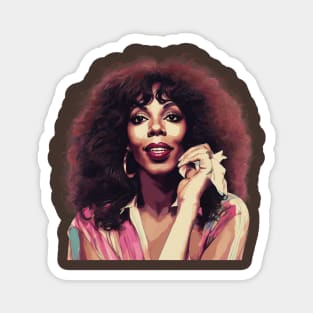 Portrait Donna Summer 80s Magnet