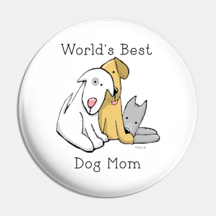 World's Best Dog Mom Pin