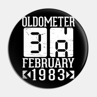 Oldometer 38 Years Born In February 1983 Happy Birthday To Me You Papa Daddy Mom Uncle Brother Son Pin