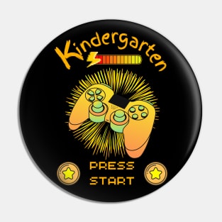 Kindergarten Press Start - Game Controller Black Pin