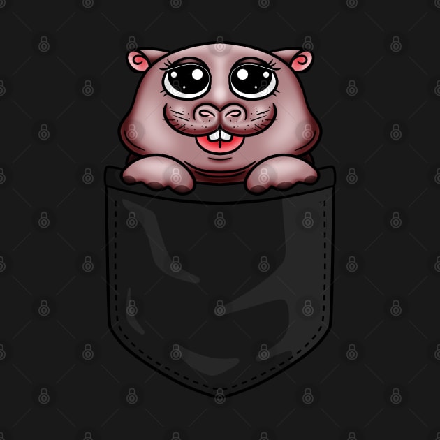 pocket cute hippo by Blanco-Nuclear (stickers pack and animal pockets)