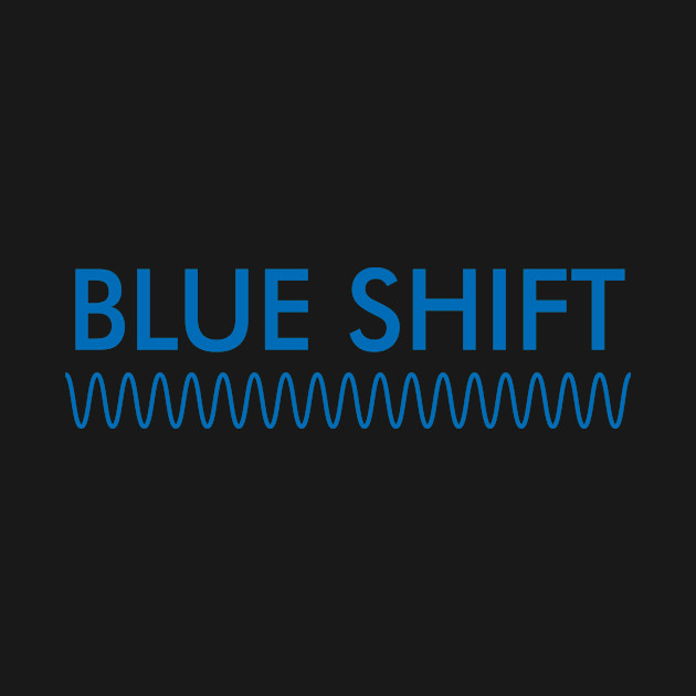 Blue Shift, Red Shift Physics, Astronomy Running Shirt by Paper Salad