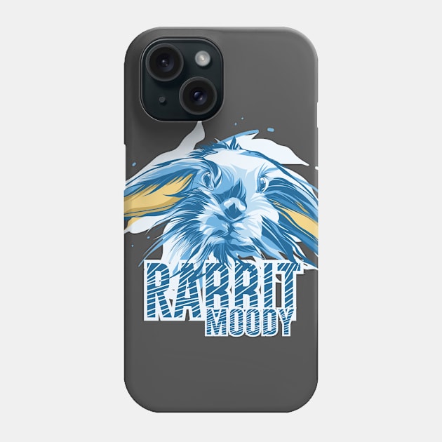 Rabbit Moody Vector Style Phone Case by obiyshinichiart