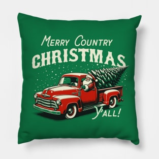 Merry Country Christmas Y'all! Pillow