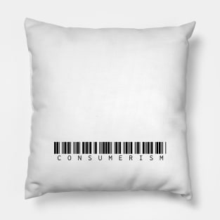 Consumerism – Black – Big Logo Pillow