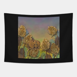 Harvest Mouse and Teasels Tapestry