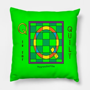 Q is for QUILT Pillow