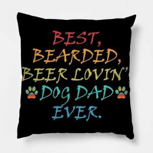 Funny Bearded Dad Pillow