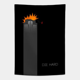 Die Hard Alternative Movie Poster Tapestry