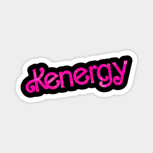 kenergy pink textute Magnet