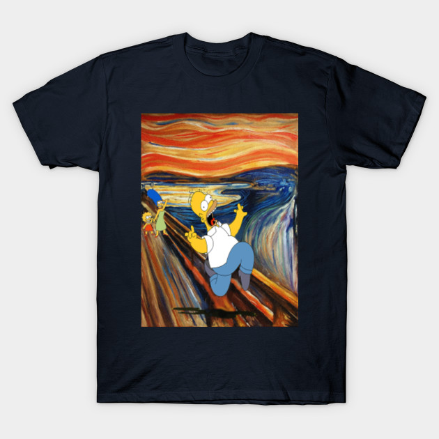 Scream Of Homer Simpsons T Shirt Teepublic