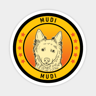 Mudi Dog Portrait Magnet