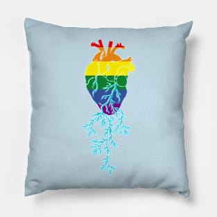 Love is love heart v2 Pillow