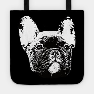 French Bulldog Face Design - A Frenchie Christmas Gift Tote