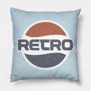 Retro logo for nostalgic 70s and 80s style Pillow