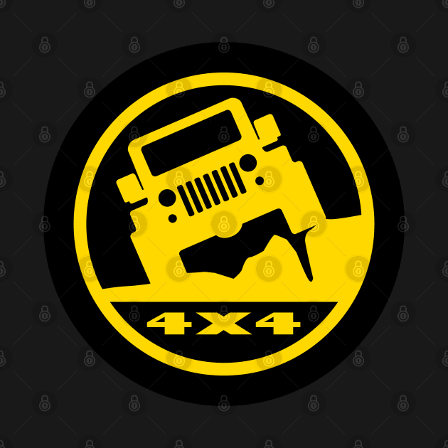 [4X4] Round LOGO 'Yellow' by sojeepgirl