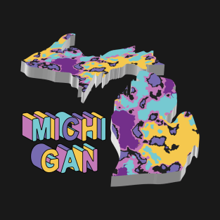 Michigan State Abstract Art T-Shirt