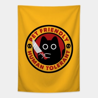 Pet Friendly Human Tolerant by Tobe Fonseca Tapestry