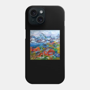 Greenland with oil paints Phone Case