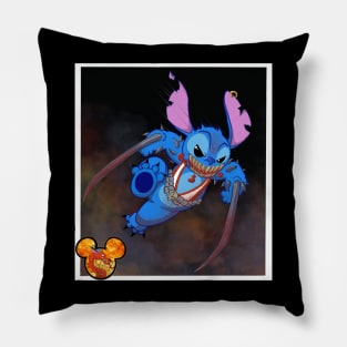 Baraka/Stitch on the war path Pillow