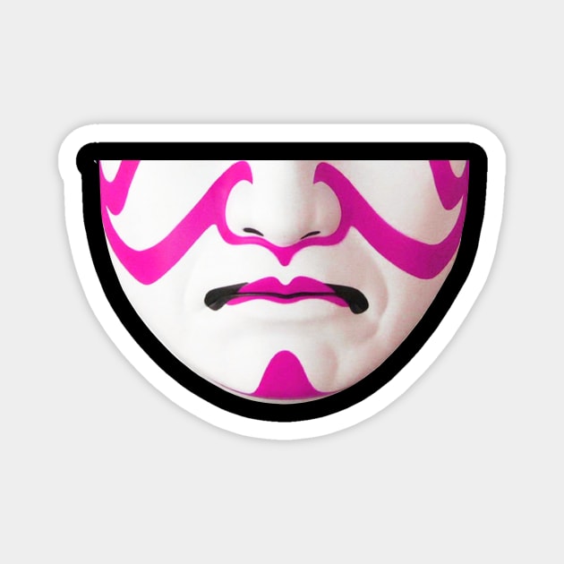 Kabuki Mouth - Pink Magnet by BigOrangeShirtShop