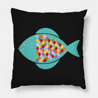 Rainbow fish Pillow