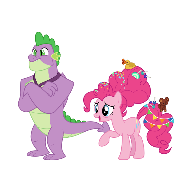 Future Spike and Pinkie Pie by CloudyGlow