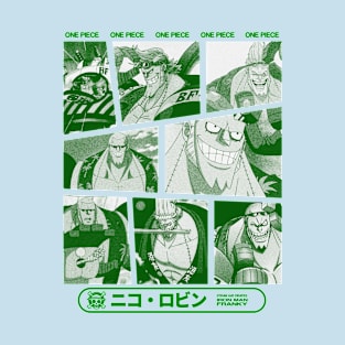 Franky One Piece Green T-Shirt