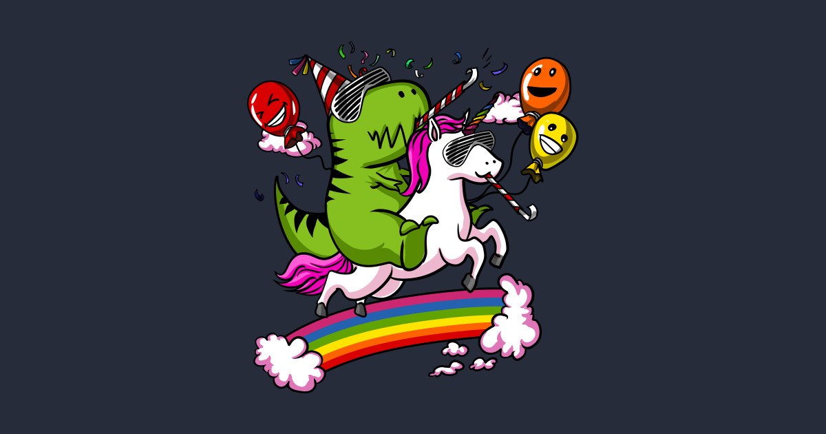 unicorn and dinosaur